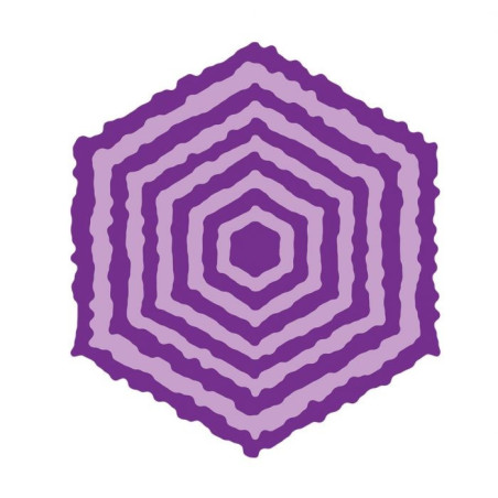 Gemini Torn Edge Hexagon Elements Dies