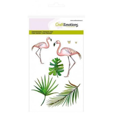 CraftEmotions Clearstamps A6 Flamingo