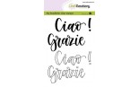 CraftEmotions Clearstamps A6 Ciao Grazie