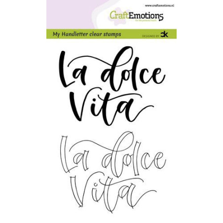 CraftEmotions Clearstamps A6 La dolce Vita