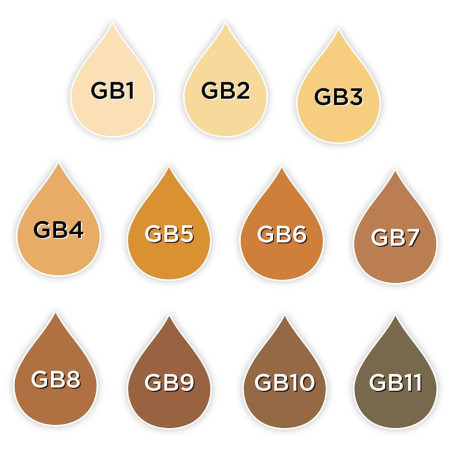 Spectrum Noir Alcohol ReInkers - GOLDEN BROWNS
