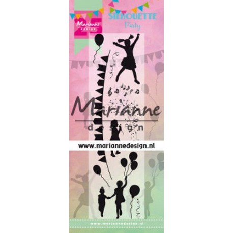 Marianne Design Clear Stamp Silhouette Party