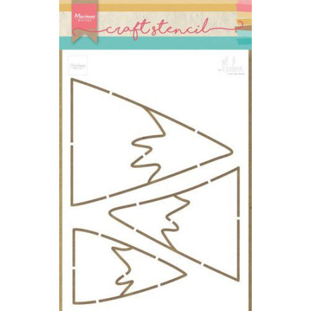 Marianne Design Craft Stencils Mountains by Marleen