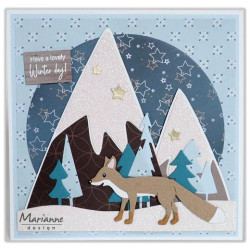 Marianne Design Craft Stencils Mountains by Marleen