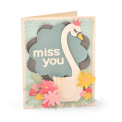 Thinlits Die Set 6pz - Card Swan Fold-a-Long 663617
