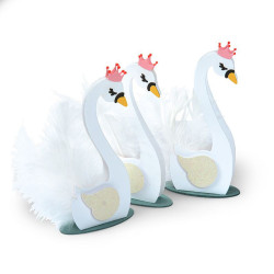 Thinlits Die Set 6pz - Card Swan Fold-a-Long 663617