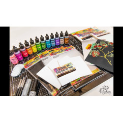 Tim Holtz Alcohol Ink Cardstock Black Matte