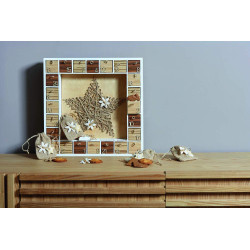 Calendario dell'Avvento in Legno 39x39x6,5cm