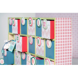 Calendario dell'Avvento in Legno 30x20x5cm