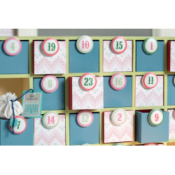Calendario dell'Avvento in Legno 30x20x5cm