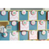 Calendario dell'Avvento in Legno 30x20x5cm