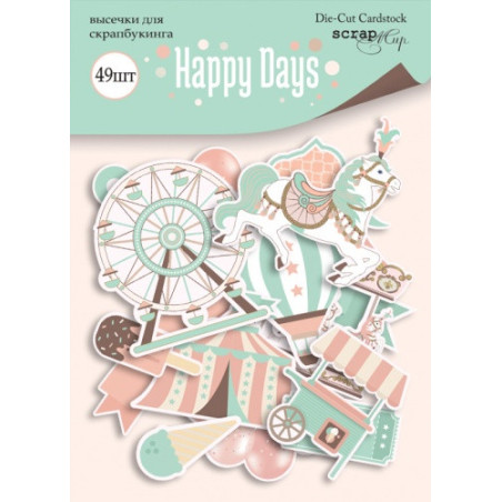 ScrapMir Happy Days Die-Cut Cardstock 49pz