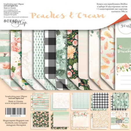 ScrapMir Peaches & Cream Paper Pad 20x20cm
