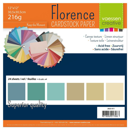 Florence Cardstock Multipack Earth Tones 30x30cm