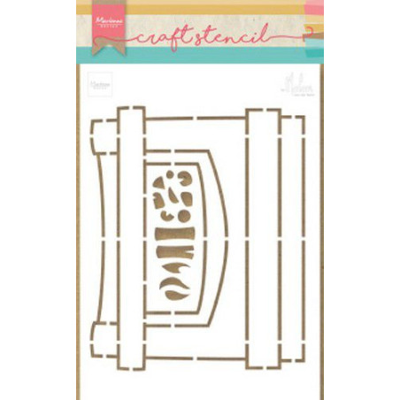 Marianne Design Craft Stencil Fire Place by Marleen