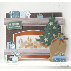 Marianne Design Craft Stencil Fire Place by Marleen