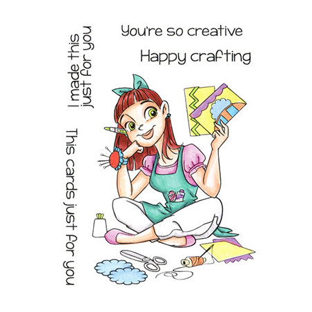 Roberto's Rascals Crafty Chrissy Clear Stamp