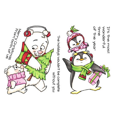 Roberto's Rascals Christmas Together Clear Stamp