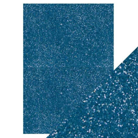 5 fogli A4 Carta Glitterata Tonic Glitter Card Cobalt Blue 250gsm