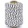 Vivant Cord Cotton Twist Black and White 50 MT 2MM