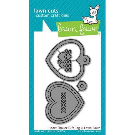 Lawn Fawn Die Heart Shaker Gift Tag