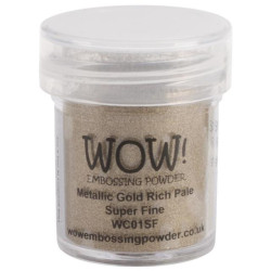 Embossing Powder Wow! Metallic Colours Gold Rich Pale