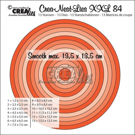 Crealies Crea-Nest-Lies XXL Dies no. 84 Smooth Circles