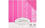 Core'dinations Patterned Cardstock Dark Pink 30x30cm