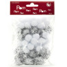 Mix PomPom Set White 50pz