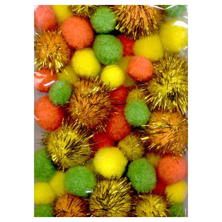 Mix PomPom Set Easter 50pz