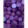 Mix PomPom Set Purple 50pz