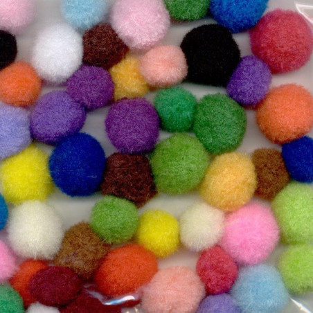 Mix PomPom colori e misure assortite