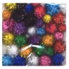 Mix PomPom Set Glitter 33pz