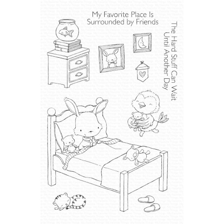 My Favorite Things All Tucked In Clear Stamps