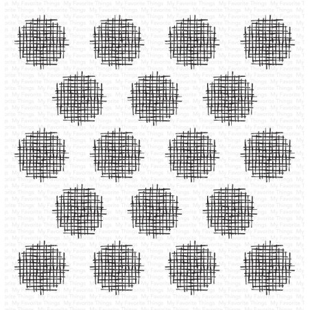 My Favorite Things Crosshatch Polka Dot Background Stamp