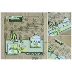 Florileges Timbro montato FEUILLES D'AUTOMNE