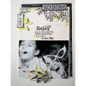 Florileges Timbro montato BRANCHE QUATRE FEUILLES