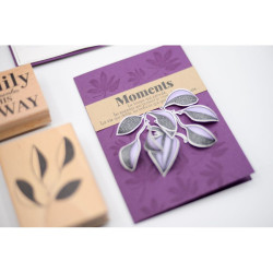 Florileges Timbro montato BRANCHE QUATRE FEUILLES