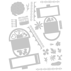 Thinlits Plus Die Set 29pz - Cake Pop-Up 664356