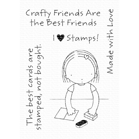 My Favorite Things Crafty Friends Clear Stamps