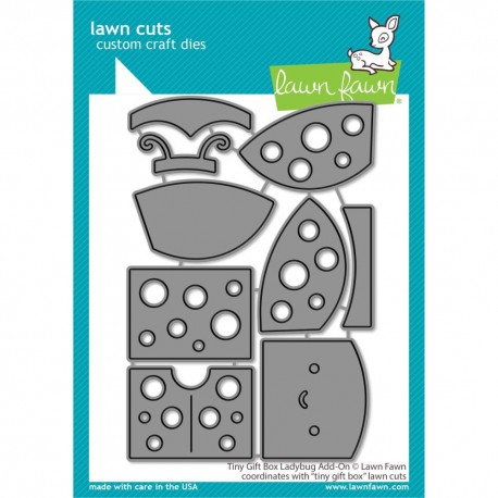 PRE-ORDINE LAWN FAWN Cuts Tiny Gift Box Ladybug Add-On