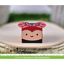 PRE-ORDINE LAWN FAWN Cuts Tiny Gift Box Ladybug Add-On
