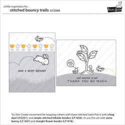 PRE-ORDINE LAWN FAWN Cuts Stitched Bouncy Trails