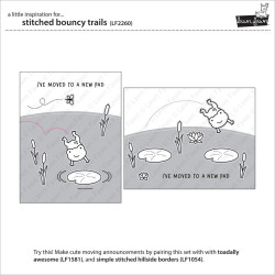 PRE-ORDINE LAWN FAWN Cuts Stitched Bouncy Trails