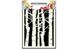 Dutch DooBaDoo Mask Art Stencil Birch Trees A5