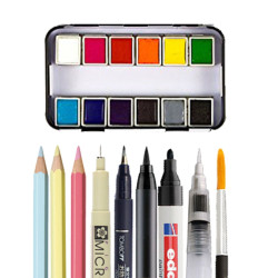 10 fogli Watercolour Paper SMOOTH 30x30cm 200gsm