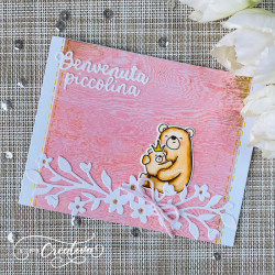 La Coppia Creativa Fustelle Benvenuta/o piccolina/o