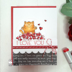 Gerda Steiner Designs Clear Stamp Set Valentine Cats