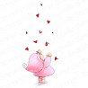 Stamping Bella Cling Stamp Bundle Girl With Falling Hearts