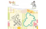 Nellie's Choice DADA Die with Clear Stamp Marriage Love on a Bike
